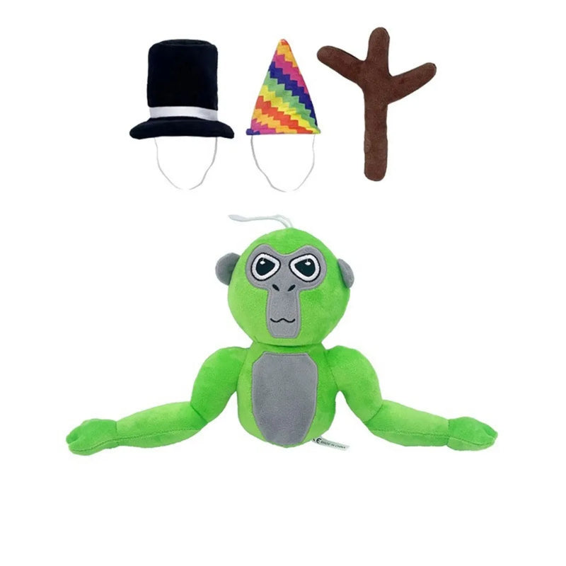 Colourful Gorilla Plush - FunkyGorilla-Gorilla with Green Hat-State of Style
