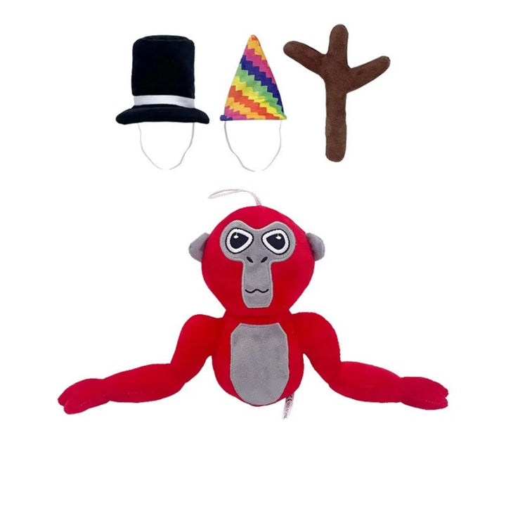 Colourful Gorilla Plush - FunkyGorilla-Gorilla with Red Hat-State of Style