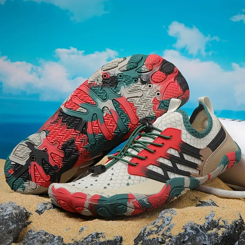 Colourful Ladies Barefoot Water Shoes - AquaStride-Brown-2.5-State of Style