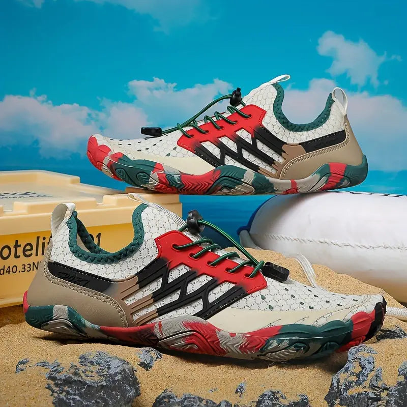 Colourful Ladies Barefoot Water Shoes - AquaStride-Brown-2.5-State of Style