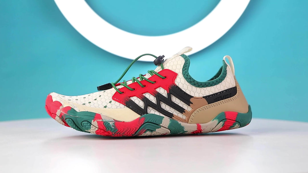 Colourful Ladies Barefoot Water Shoes - AquaStride-Brown-2.5-State of Style