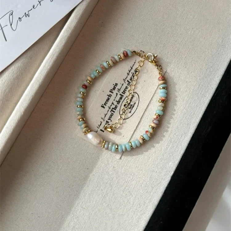 Colourful Natural Stone Jewellery Set – Elena-Bracelet-State of Style