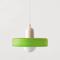 Colourful Pendant Lamp in Bauhaus Style - StiloGlas-Beige-Icy Green-25 x 18 cm-State of Style