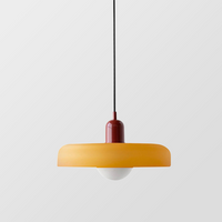 Colourful Pendant Lamp in Bauhaus Style - StiloGlas-Red-Green-25 x 18 cm-State of Style