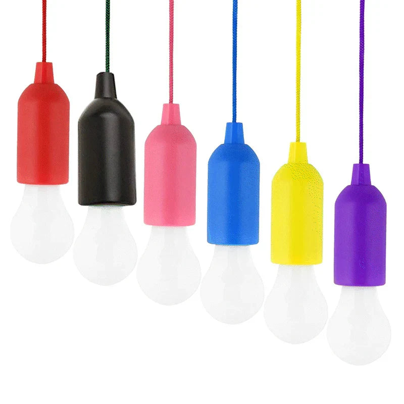 Colourful Portable Pendant Lamp - ChromaGlow-Red (White Light)-State of Style