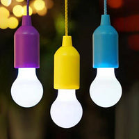 Colourful Portable Pendant Lamp - ChromaGlow-Red (White Light)-State of Style