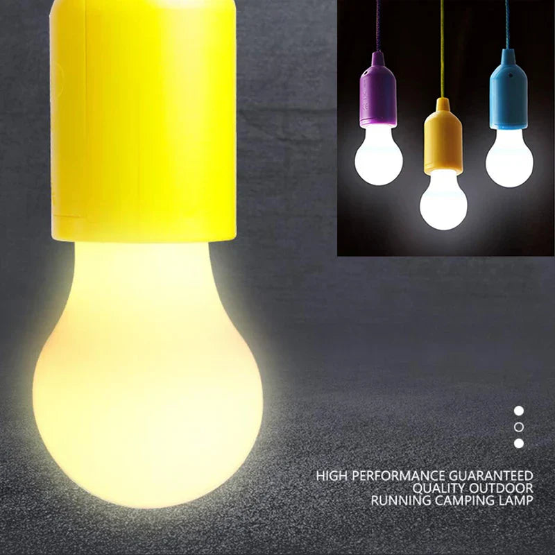 Colourful Portable Pendant Lamp - ChromaGlow-Red (White Light)-State of Style