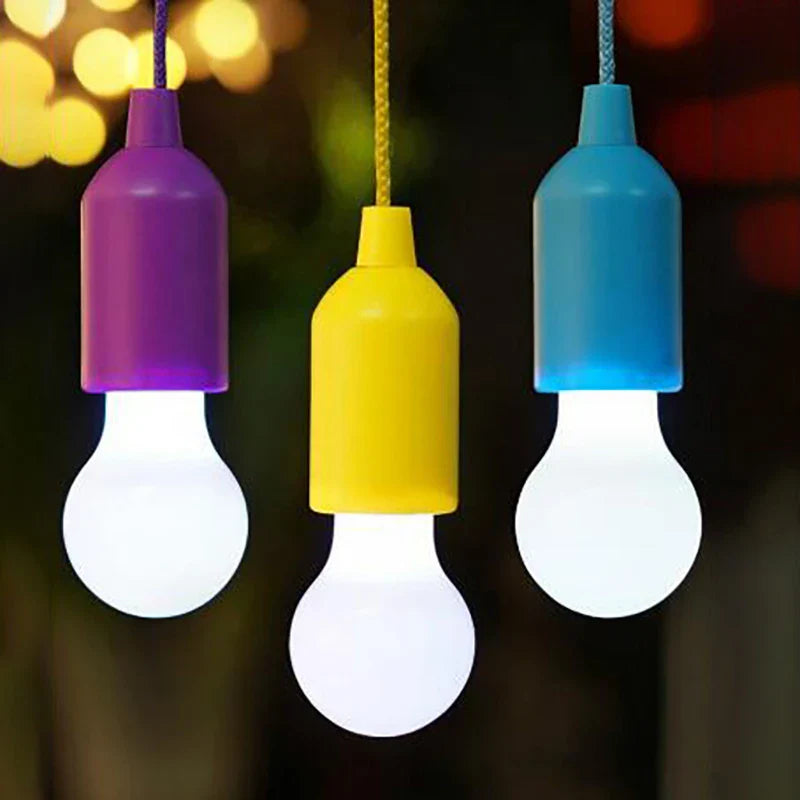 Colourful Portable Pendant Light - ChromaGlow-Red (White Light)-State of Style