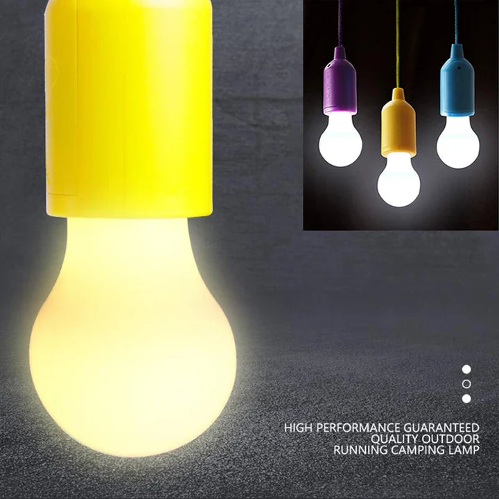 Colourful Portable Pendant Light - ChromaGlow-Red (White Light)-State of Style