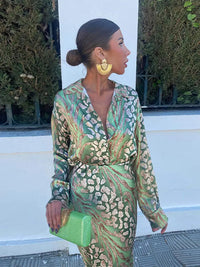 Colourful Summer Set with Luxury Pattern - Elena-Green-S-State of Style