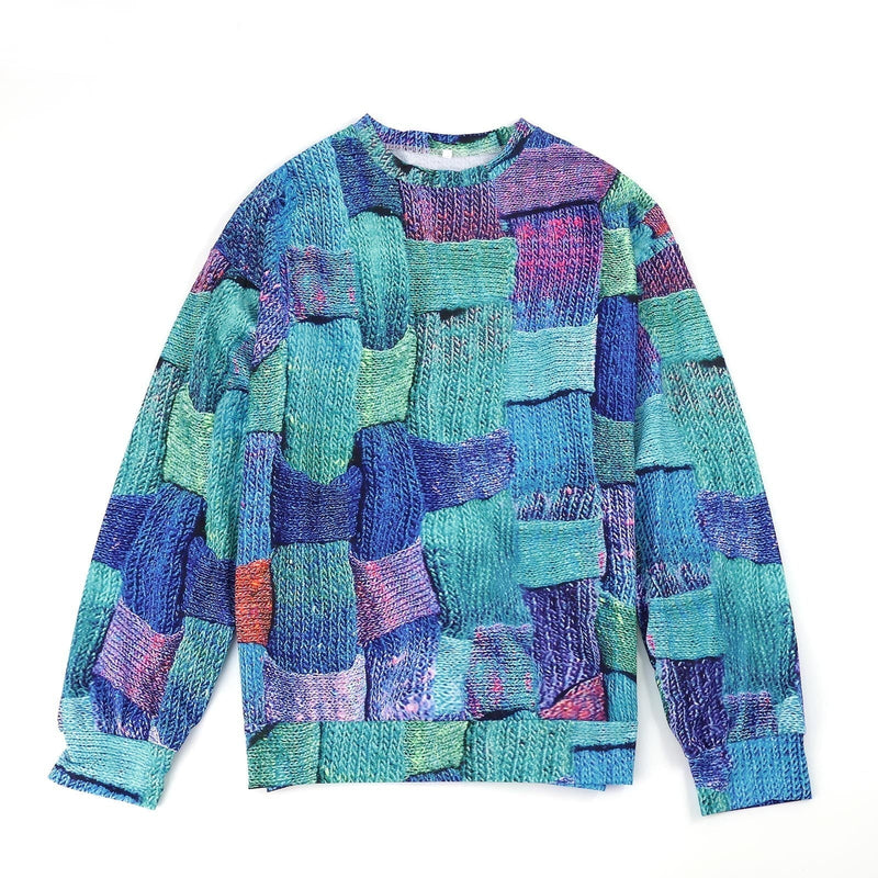 Colourful Sweatshirt with Unique Design - Vivelle-S-State of Style