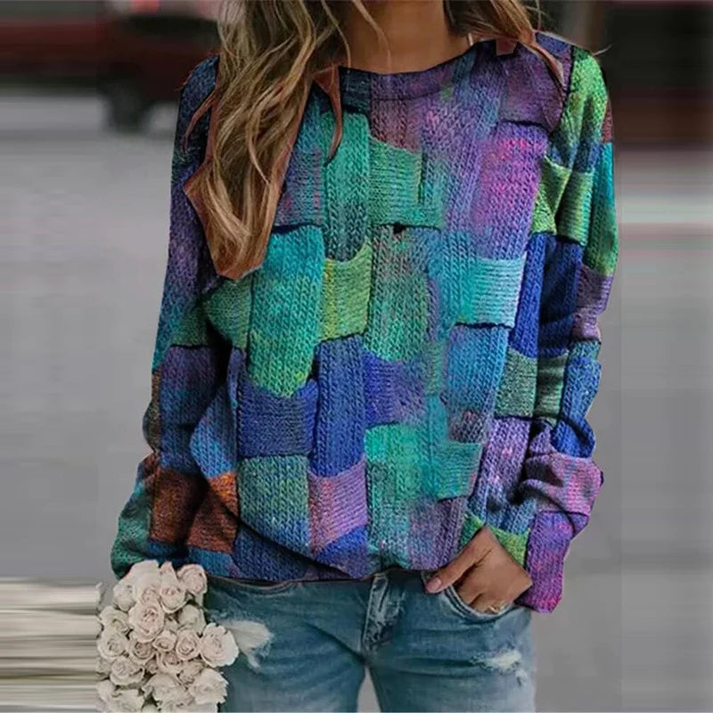 Colourful Women's Sweater - Ella-Blue-XS-State of Style