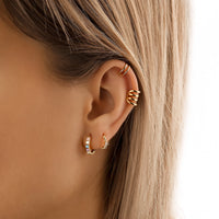 Colourful Zirconia Earrings - Aureline-Gold-State of Style
