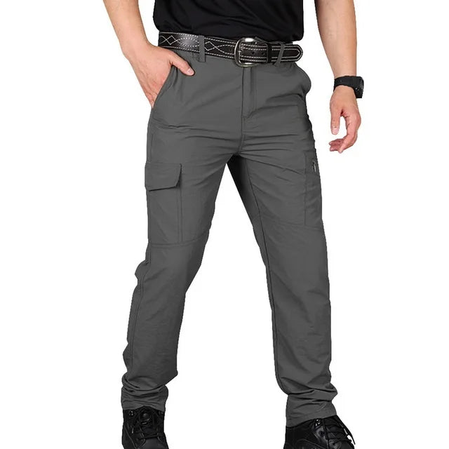 Combat Cargo Trousers for Men - Lucas-Dark Grey-S-State of Style