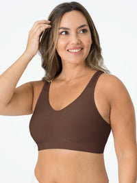 Comfort Bra | Seamless & Supportive Everyday Lingerie-Chocolate-S-State of Style