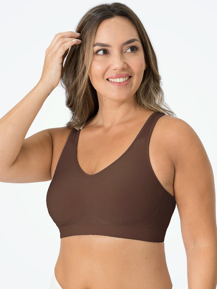 Comfort Bra | Seamless & Supportive Everyday Lingerie-Chocolate-S-State of Style