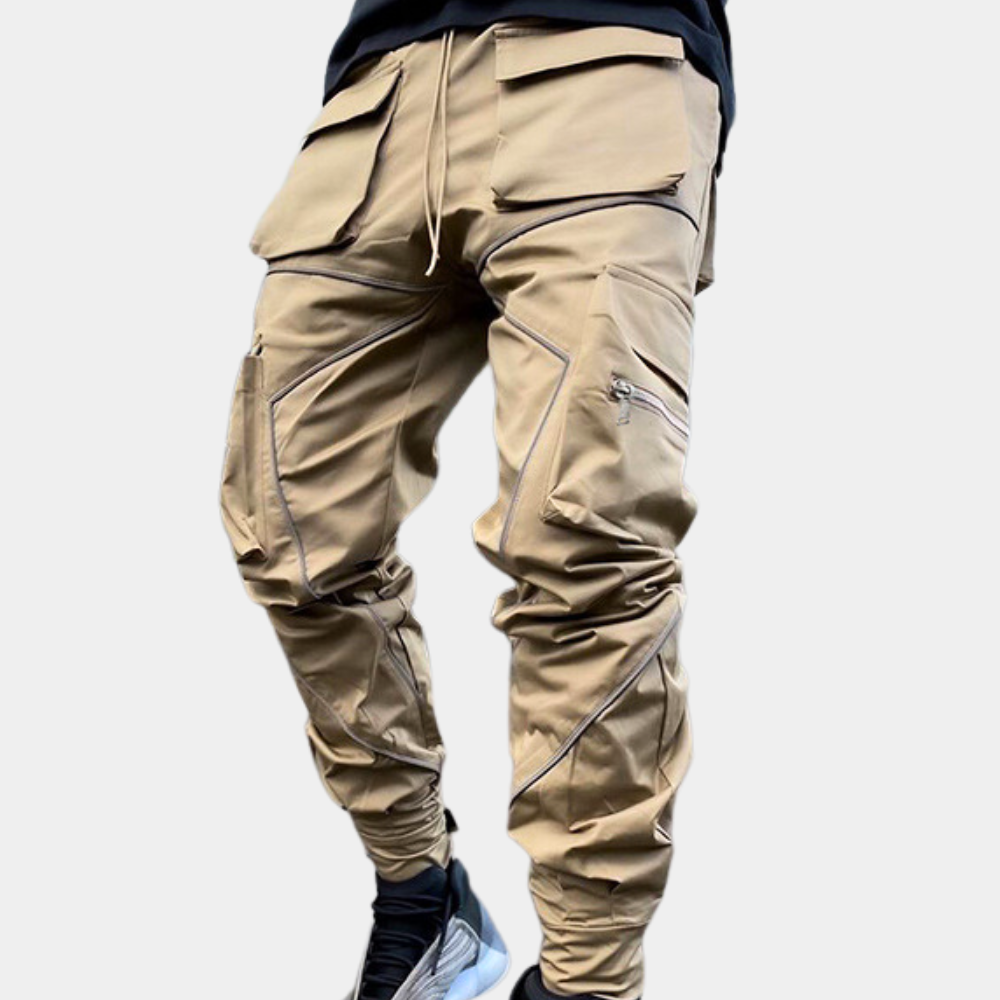 Comfort Fit Cargo Trousers for Men - Ryder-Khaki-XS-State of Style