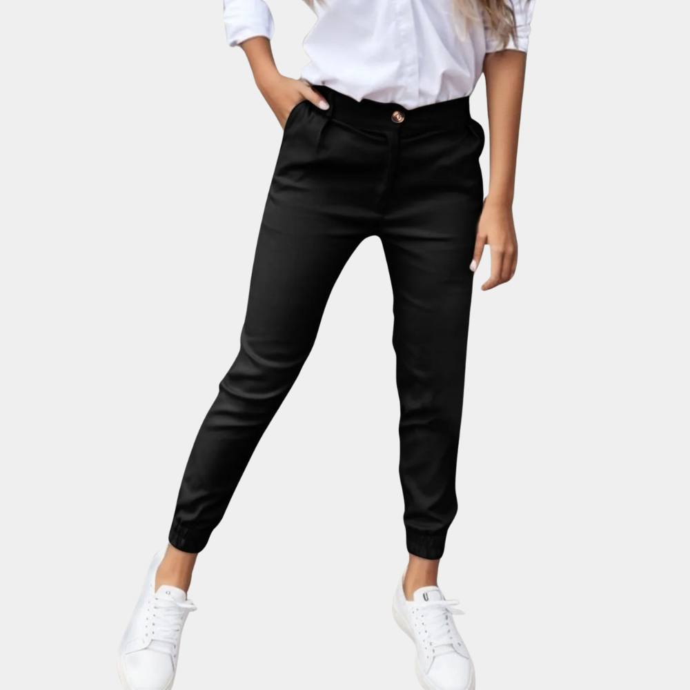 Comfort Fit Pants - Amelia-Black-S-State of Style