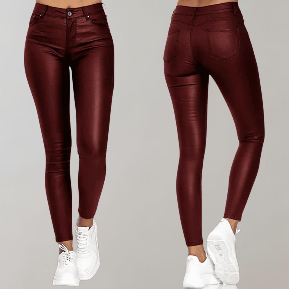 Comfort Fit Pants - Luxura-Red-S-State of Style