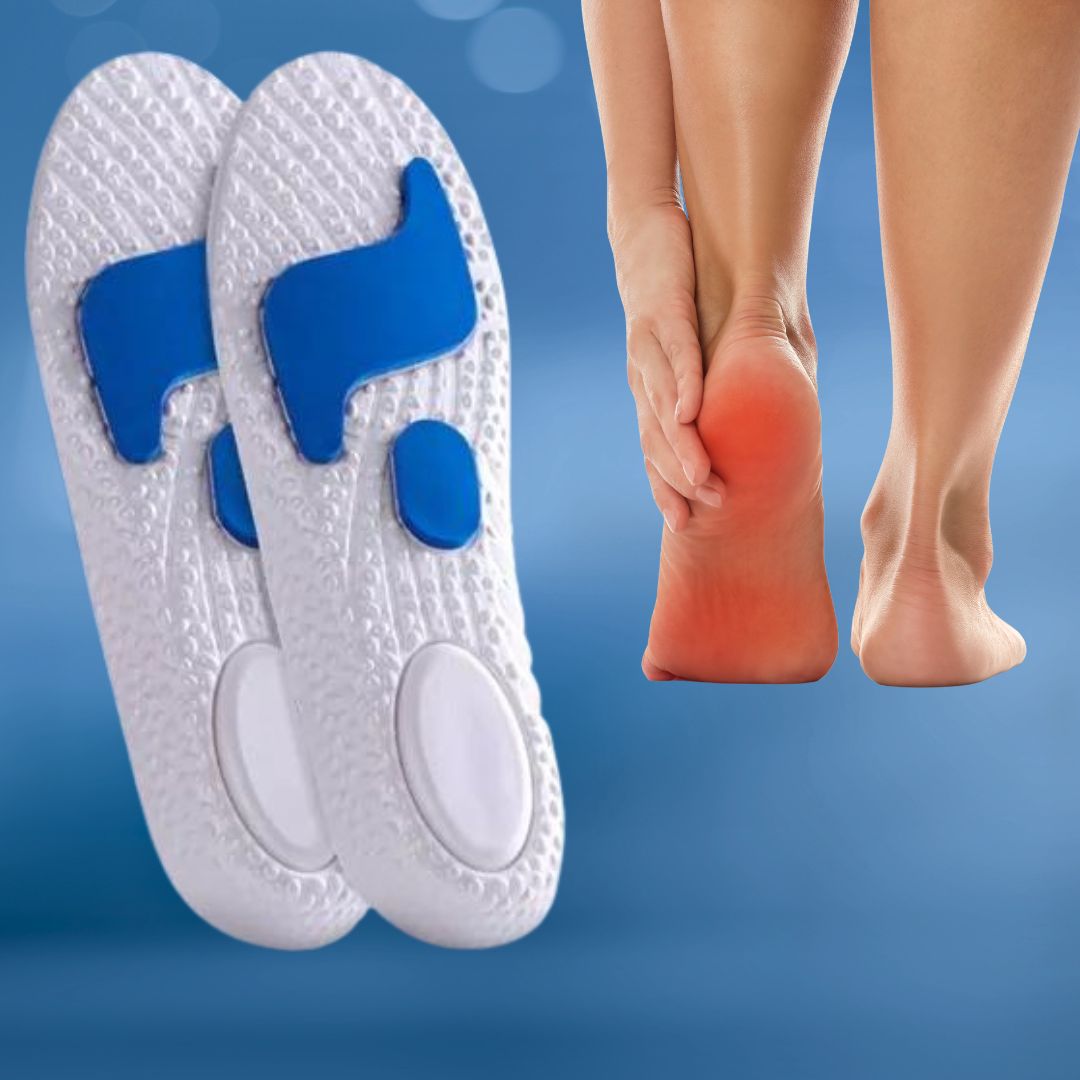 Comfort Insoles with Arch Support - OrthoBalance-Grey-AU 5–6-State of Style