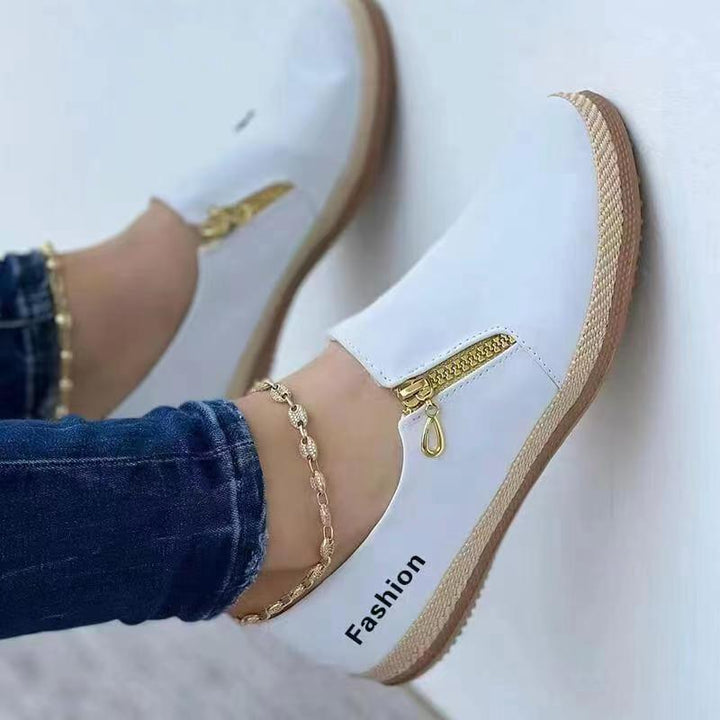 Comfort Slip-On Sneakers for Women – Lina-White-3-State of Style