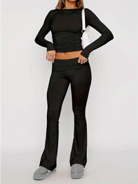 Comfortable 2-Piece Flare Set – Nova-Black-XS-State of Style