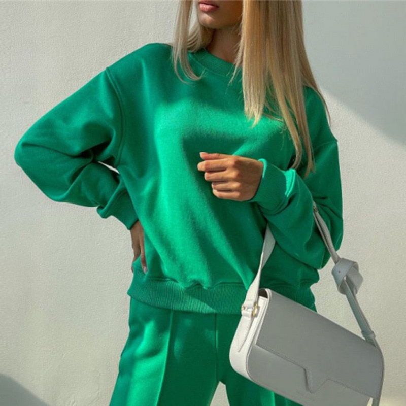 Comfortable and Luxury Tracksuit 2-Piece – Isabel-Green-S-State of Style