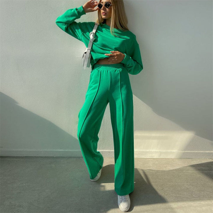 Comfortable and Luxury Tracksuit 2-Piece – Isabel-Green-S-State of Style