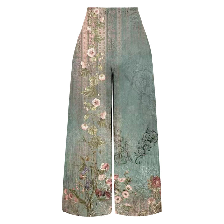 Comfortable and Stylish Flared Women's Trousers - Lotte-Green-S-State of Style