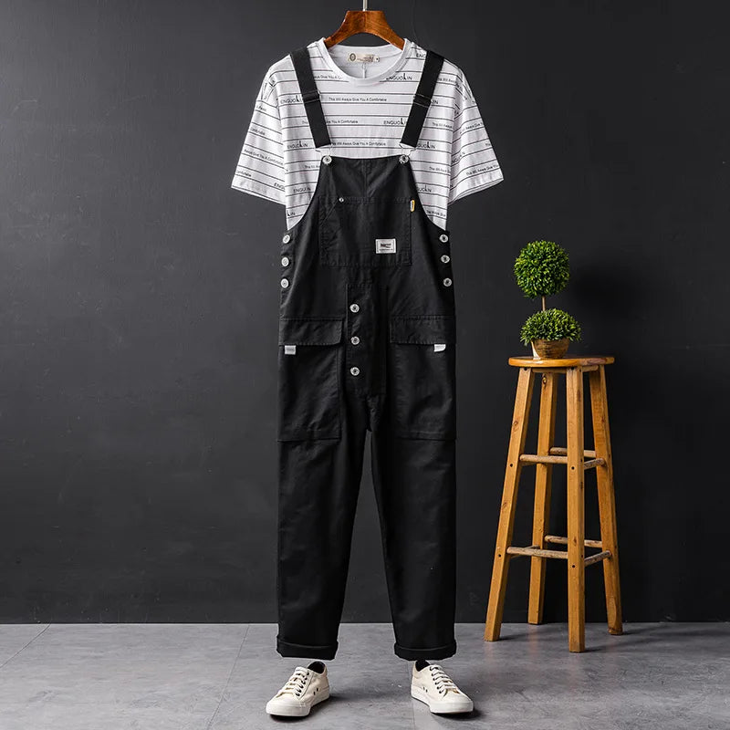 Comfortable and Stylish Garden Overalls - Nova-Black-S-State of Style
