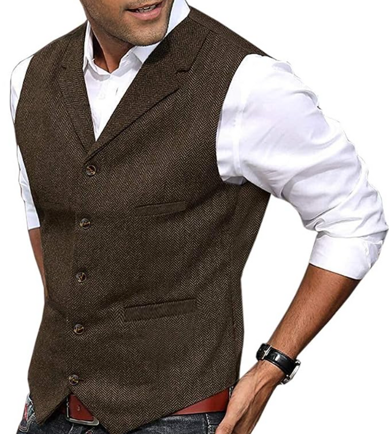 Comfortable and Stylish Gilet for Men - Lars-Brown-S-State of Style