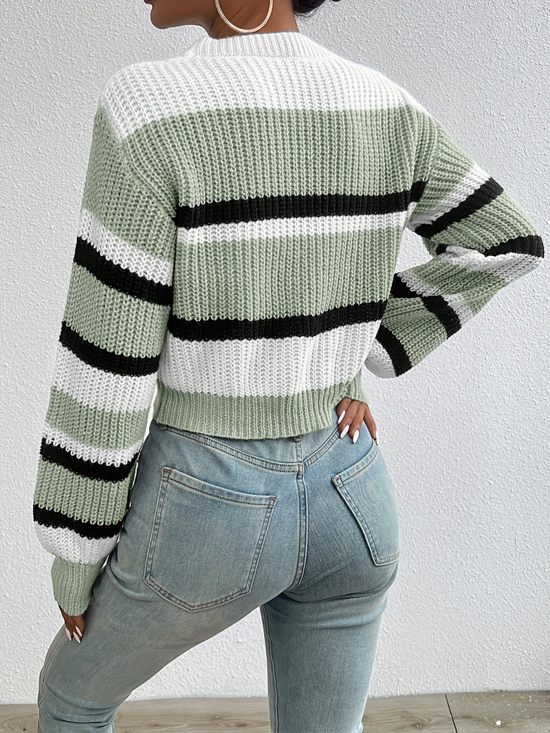 Comfortable and Stylish Knitted Jumper - Sienna-Blue-S-State of Style