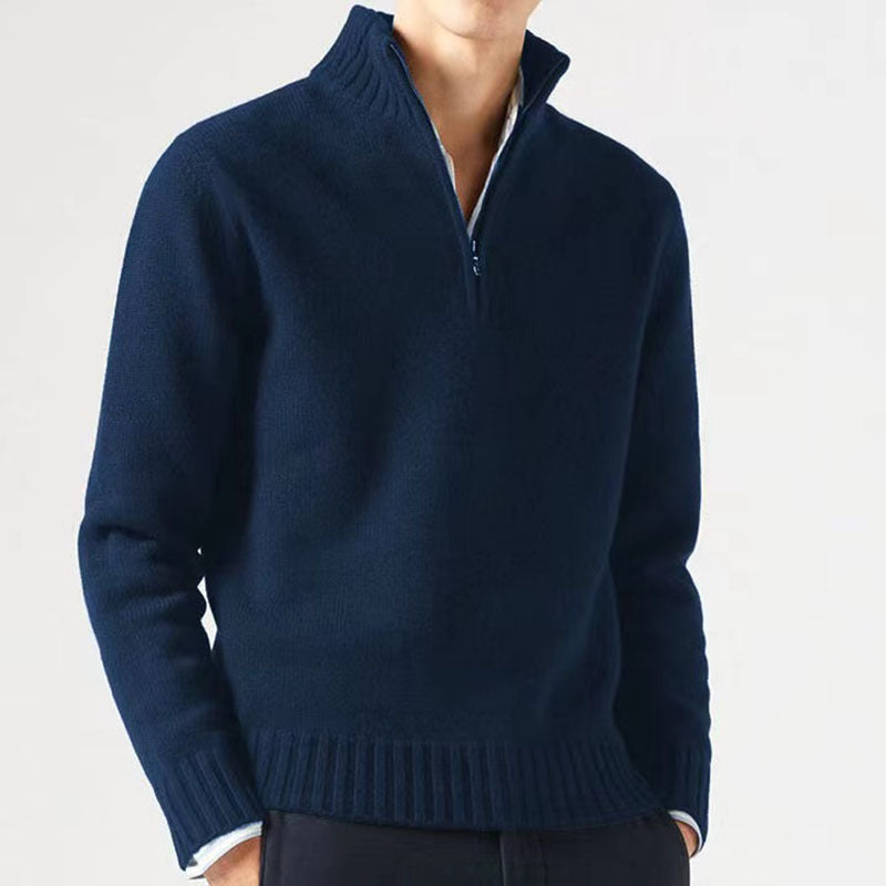 Comfortable and Stylish Men's Sweater - Mason-Dark Blue-M-State of Style