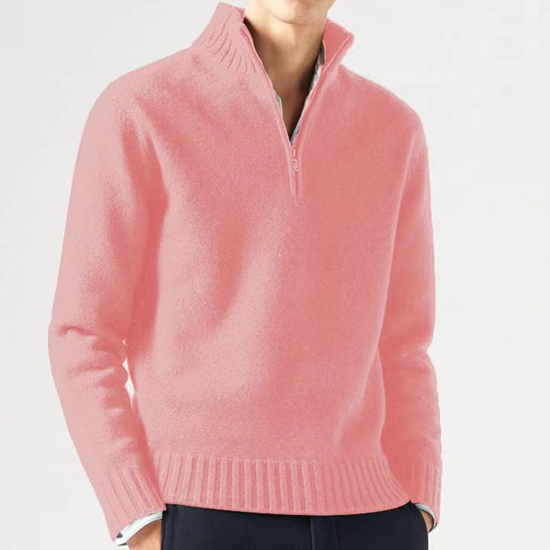 Comfortable and Stylish Men's Sweater - Mason-Pink-M-State of Style