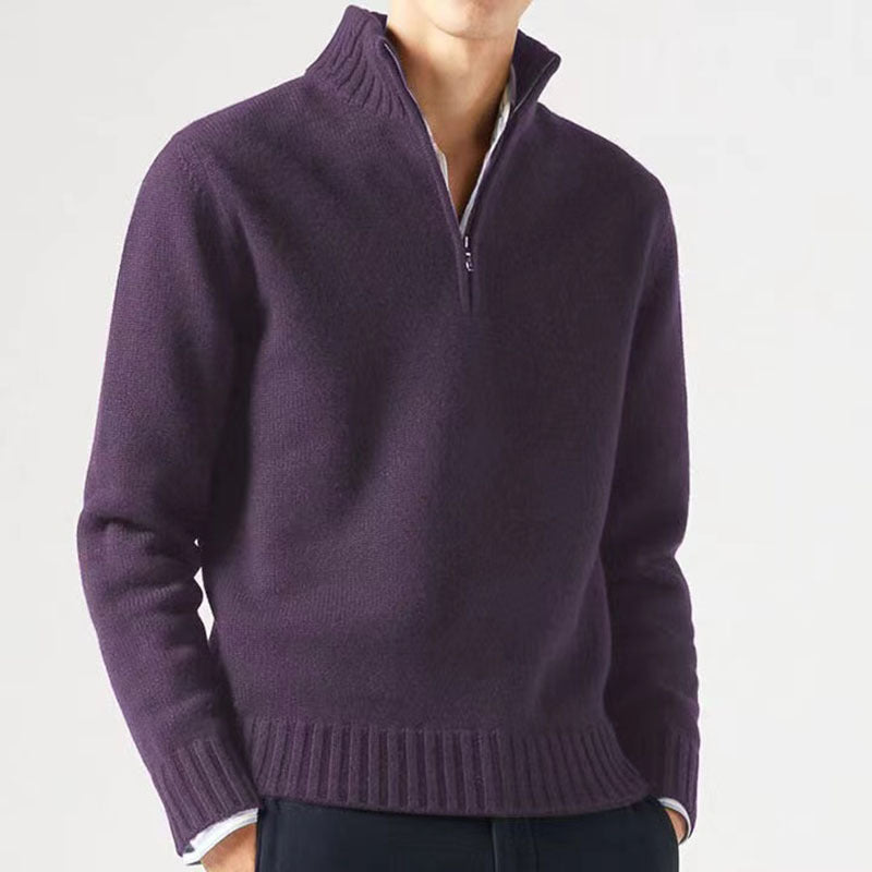 Comfortable and Stylish Men's Sweater - Mason-Purple-M-State of Style