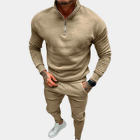 Comfortable and Stylish Tracksuit for Men - Jason-Khaki-S-State of Style