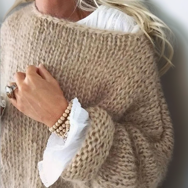 Comfortable and Stylish Women’s Jumper – Milena-Khaki-S-State of Style
