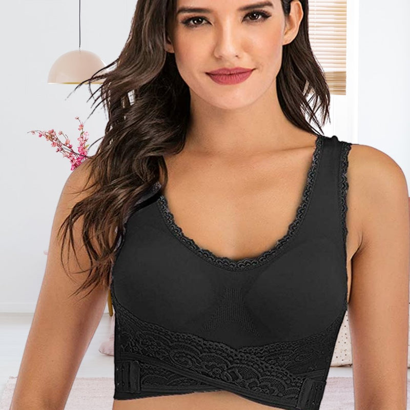 Comfortable and Supportive Bra - Grace-Black-S-State of Style