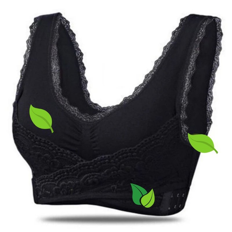 Comfortable and Supportive Bra - Grace-Black-S-State of Style