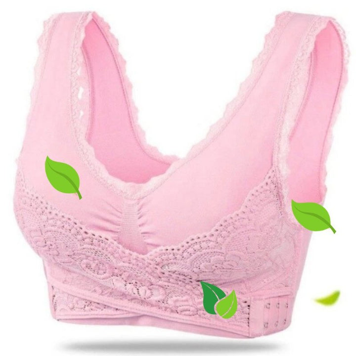 Comfortable and Supportive Bra - Grace-Light Pink-S-State of Style