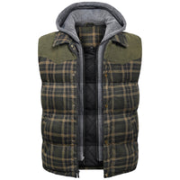 Comfortable and Warm Outdoor Vest - Summit-Dark Olive Green-S-State of Style