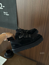 Comfortable and Warm Suede Winter Boots - CozyStep Winter Boots-Black-5-State of Style