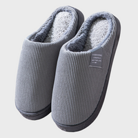 Comfortable and Warm Women's Slippers - Seraphina-Grey-4.5-State of Style