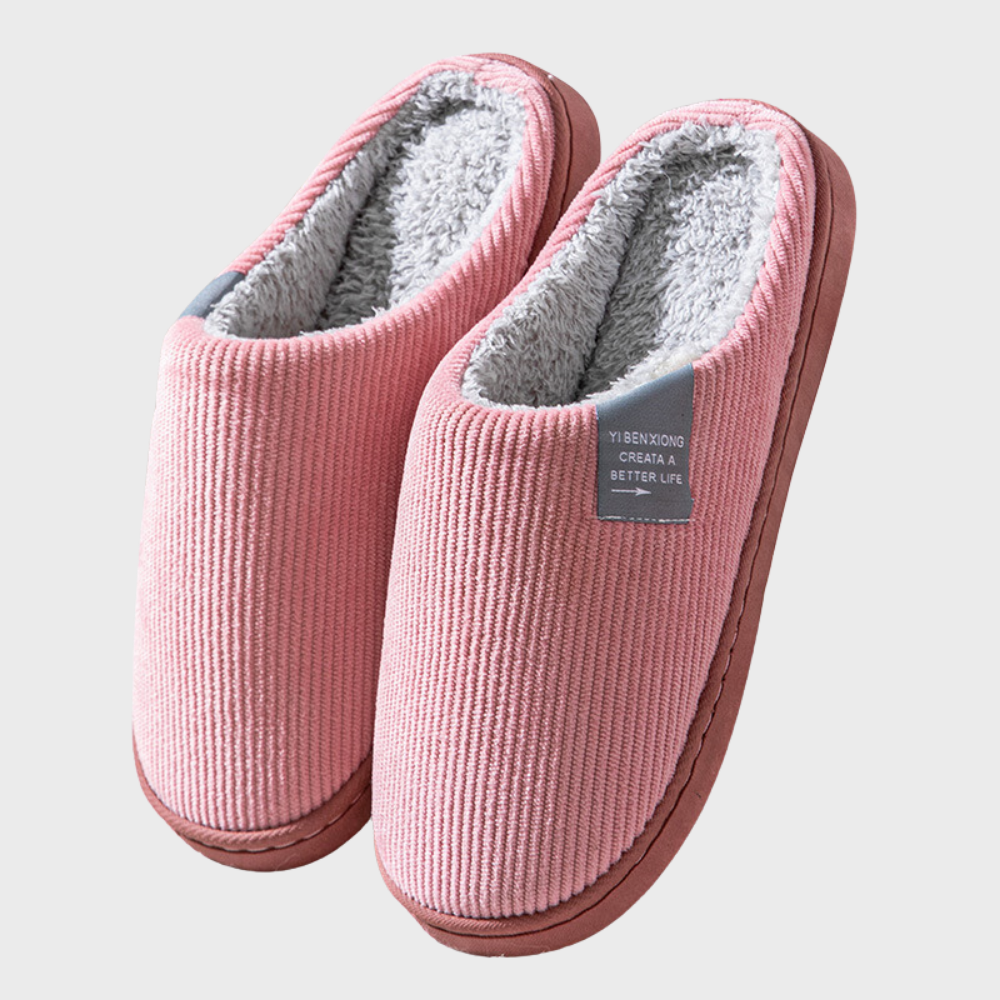 Comfortable and Warm Women's Slippers - Seraphina-Pink-4.5-State of Style