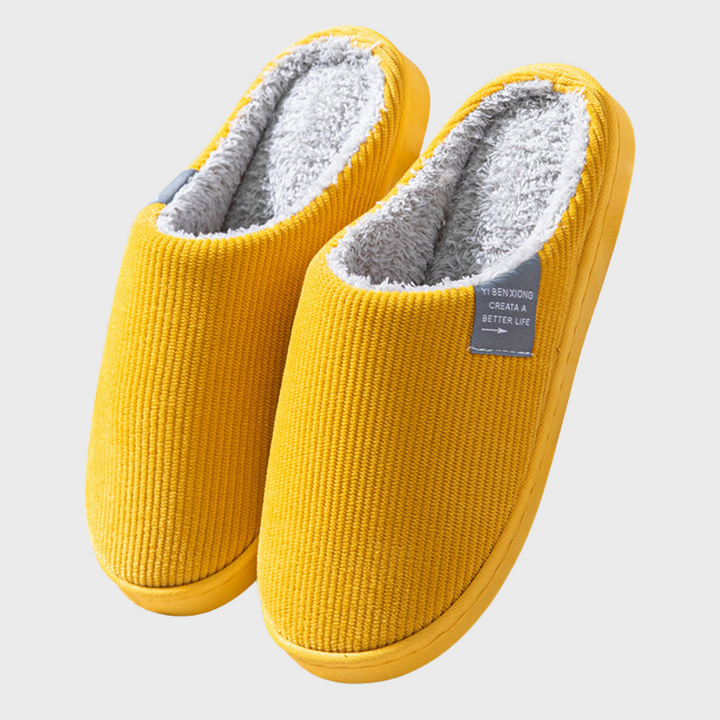 Comfortable and Warm Women's Slippers - Seraphina-Yellow-4.5-State of Style