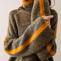 Comfortable and Warm Women's Turtleneck Jumper – Tessa-Grey-S-State of Style