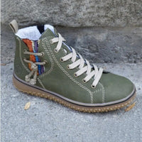 Comfortable Ankle Boots with Support and Style - Luna-Eucalyptus Green-4-State of Style