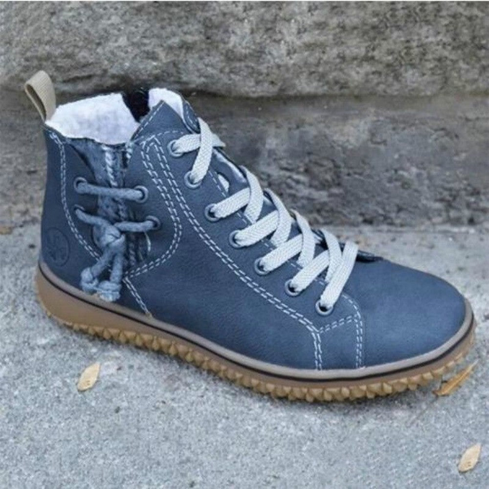 Comfortable Ankle Boots with Support and Style - Luna-Mineral Blue-4-State of Style