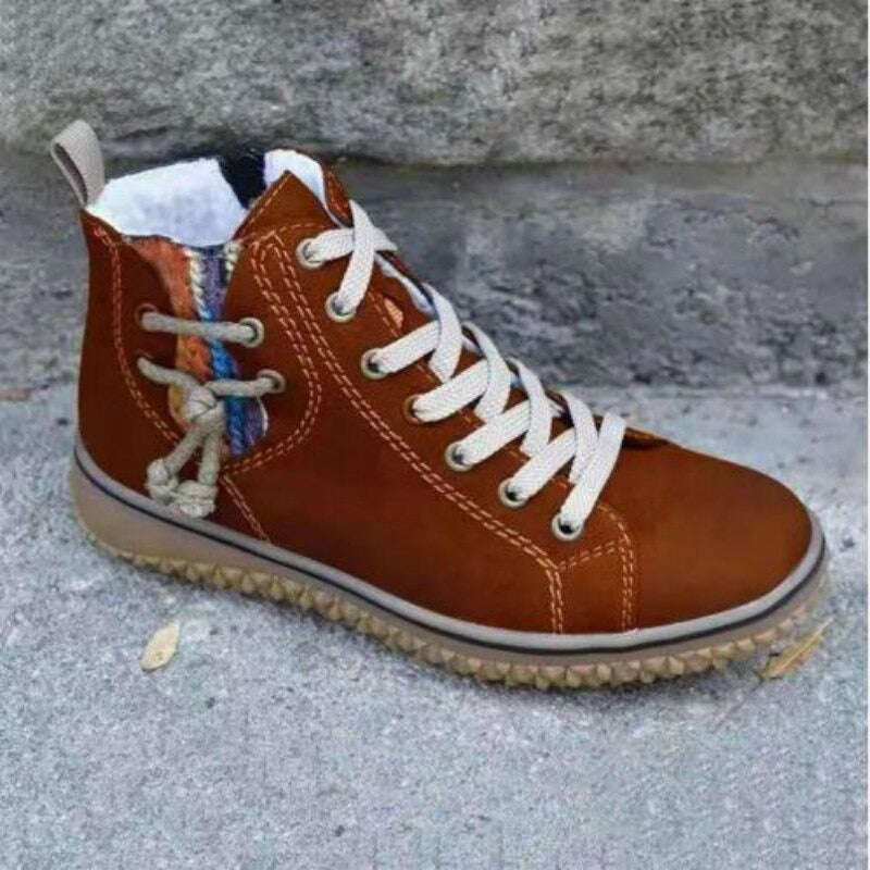 Comfortable Ankle Boots with Support and Style - Luna-Red-4-State of Style