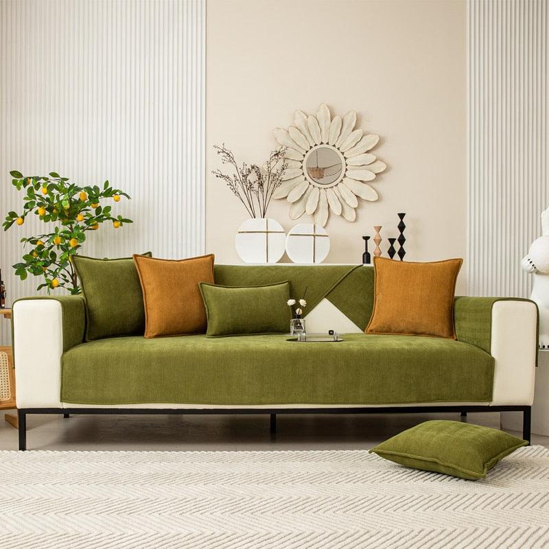Comfortable Anti-Slip Cover for Your Couch – SnugMat-70x120cm-Orange-State of Style